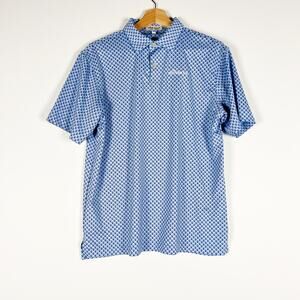 Peter Millar x The Broadmoor boys blue skull polo shirt Size XL 13-14